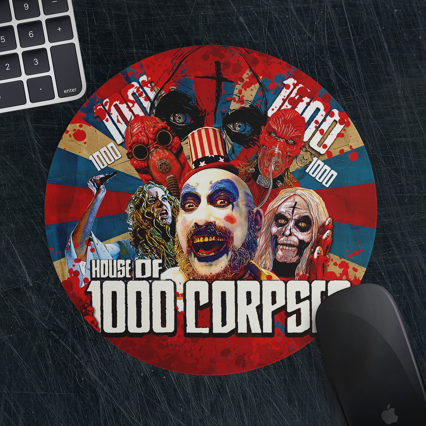 Mousepad Redondo "1000 cuerpos"