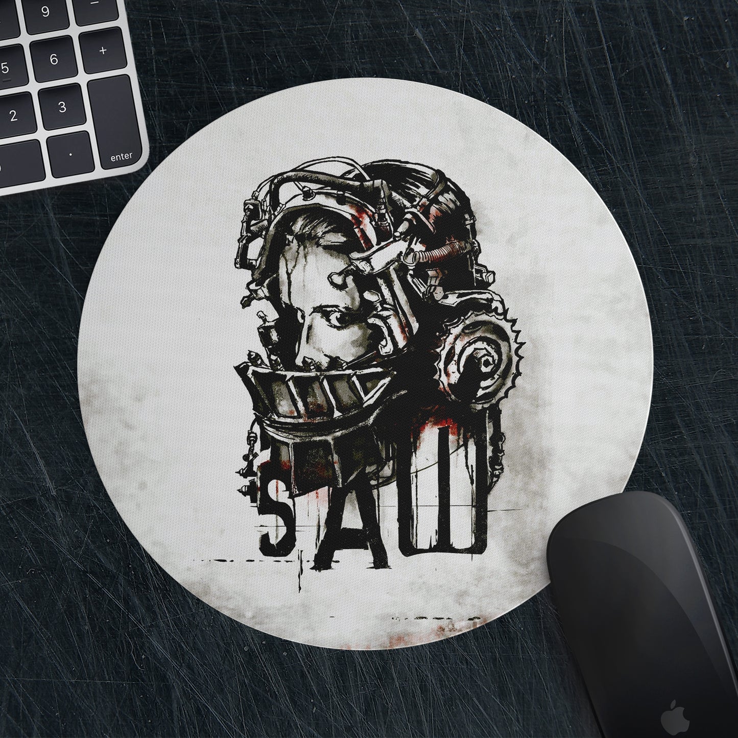 Mousepad Redondo "Saw"