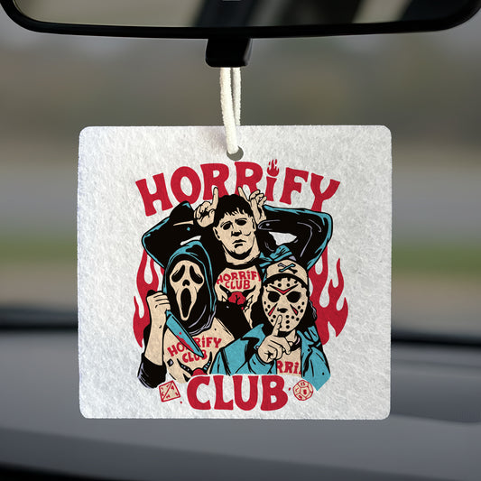 Aromatizante Colgante Cuadrado | Horrify Club (Sin Aroma)