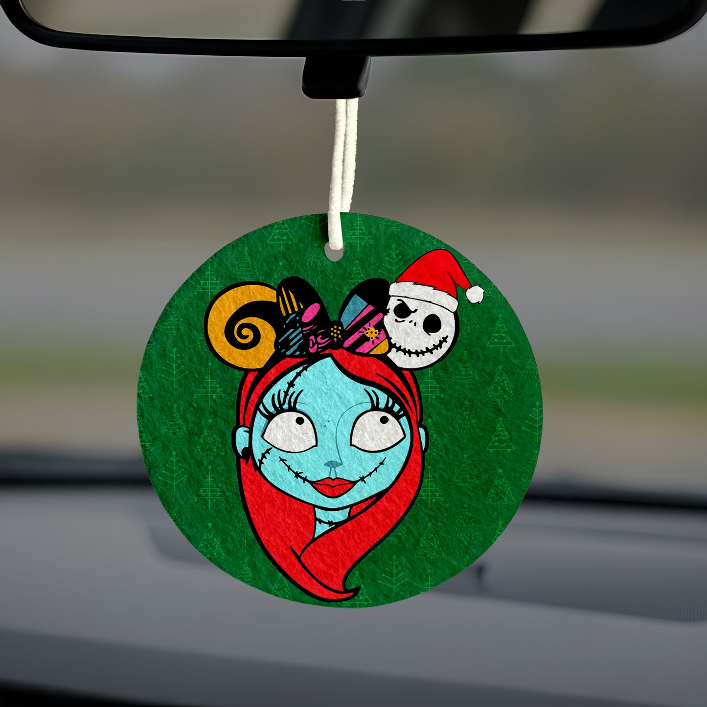 Aromatizante Colgante Redondo| Jack y Sally  (Sin Aroma)