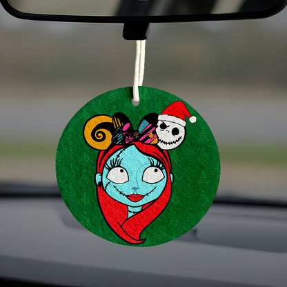 Aromatizante Colgante Redondo| Jack y Sally  (Sin Aroma)