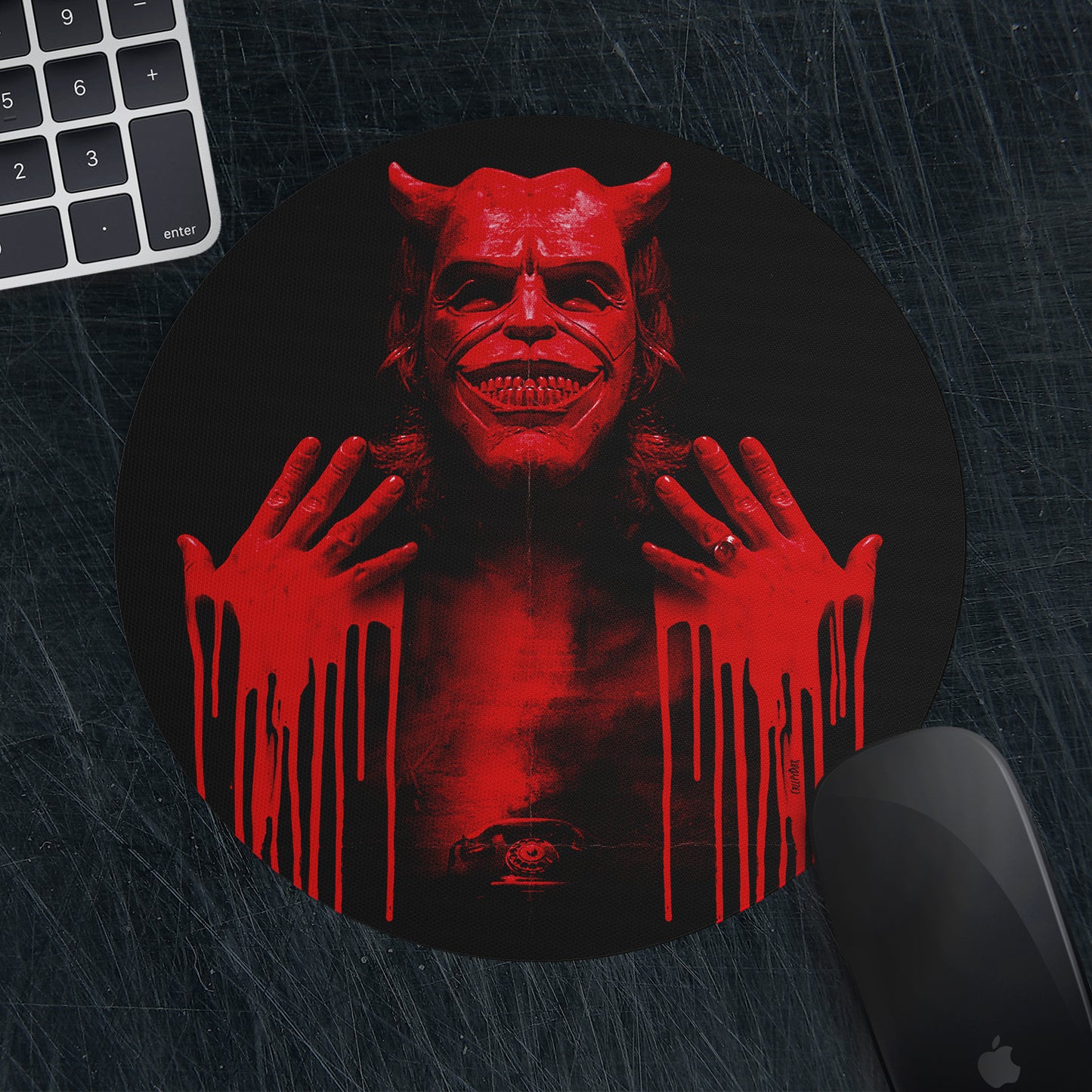 Mousepad Redondo "Black Phone"