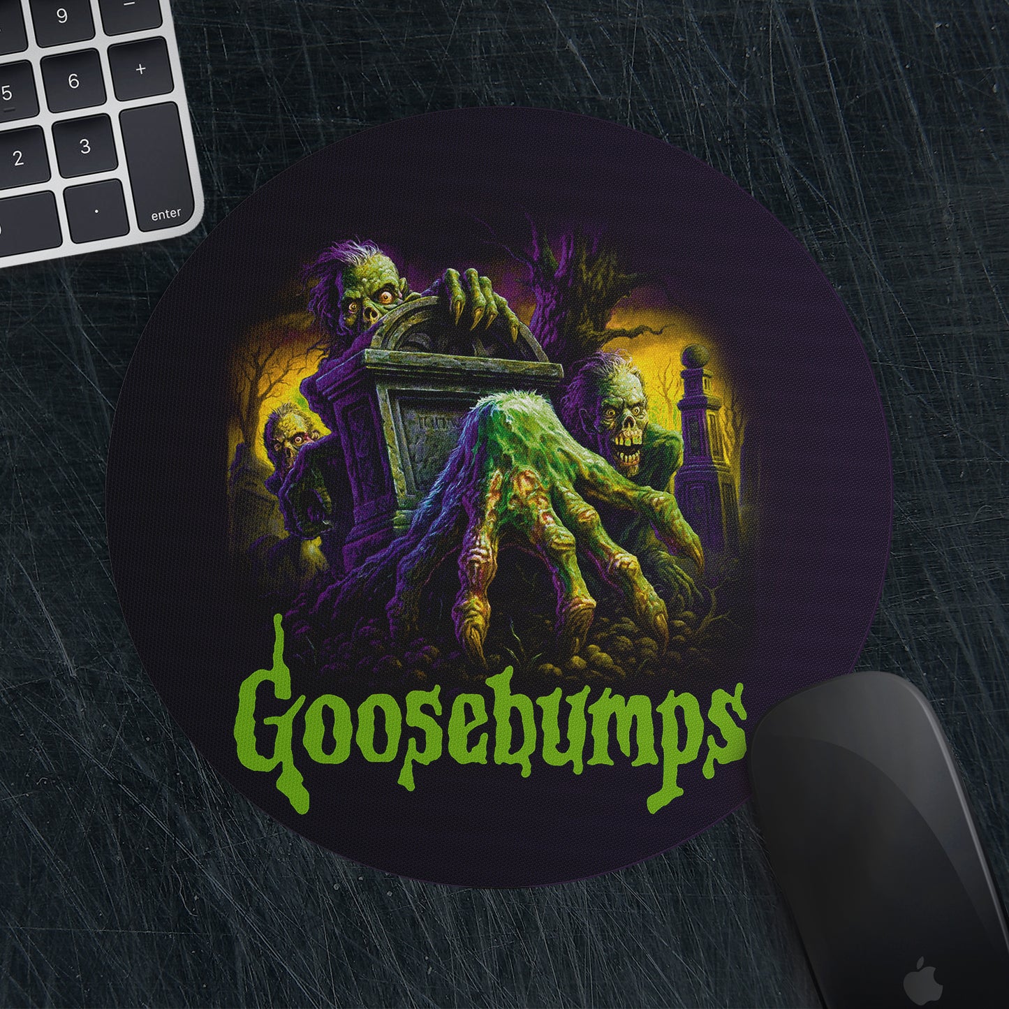 Mousepad Redondo "Escalofríos"