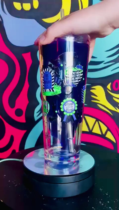 Vaso Lava Beetlejuice | Efecto Lava - Morado (24 oz)